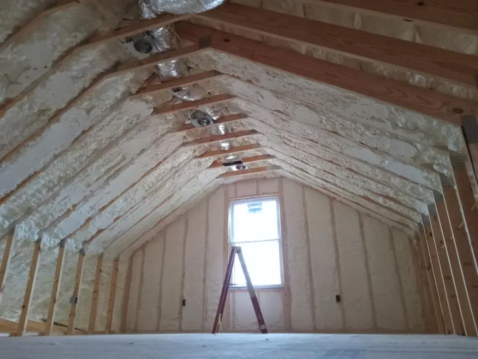 Spray foam roofing application for Crawl Space Insulation project in Prescott